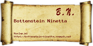Bottenstein Ninetta névjegykártya